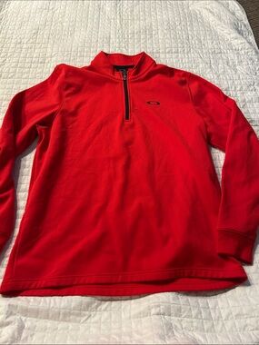 Oakley Bright Red Half-Zip Pullover
